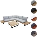 Mendler Garten-Garnitur HWC-H54, Garnitur Sitzgruppe Lounge-Set, Spun Poly Akazie