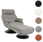 Relaxsessel mit Hocker HWC-K99, Fernsehsessel Sessel, Wippfunktion drehbar,...