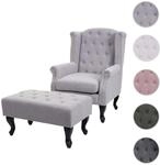 Mendler Sessel Chesterfield, Relaxsessel Clubsessel Ohrensessel, wasserabweisend ~