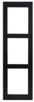 2N IP Verso Frame 3M black Frontblende, f&uuml;r Aufputz Montage, f&uuml;r drei 2N IP Verso