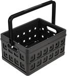 Sunware Klappbox mit Henkel, 24 l, Korb & Tragekorb, Farbe: anthrazit
