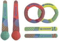 SCHILDKR&Ouml;T Neopren-Tauchset, 6-teilig, Farbe: gelb/gr&uuml;n/rot
