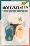 folia Motivstanzer Weihnachten, 3 St&uuml;ck