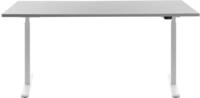 Topstar H&ouml;henverstellbarer Schreibtisch &bdquo;E-Table&ldquo;, Tischplatte: grau, Gr&ouml;&szlig;e: