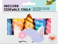 folia Einhorn-Stra&szlig;enmalkreide, 5 St&uuml;ck