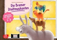 Don Bosco Kamishibai-Bildkarten f&uuml;r U3 &bdquo;Die Bremer Stadtmusikanten&ldquo;
