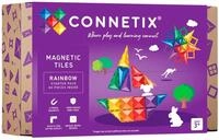 Connetix Starterset, Regenbogenfarben, 60-teilig, Konstruktionsset
