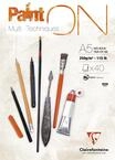 Clairefontaine Zeichenblock &bdquo;Paint On&ldquo;, Format: DIN A5