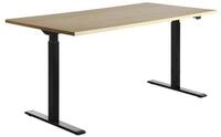 Topstar H&ouml;henverstellbarer Schreibtisch &bdquo;E-Table&ldquo;, Tischplatte: Ahorn, Gr&ouml;&szlig;e: