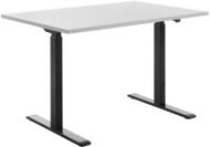 Topstar H&ouml;henverstellbarer Schreibtisch &bdquo;E-Table&ldquo;, Tischplatte: grau, Gr&ouml;&szlig;e: