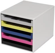 M+M Schubladenbox mit 5 Sch&uuml;ben, Farbe: bunt