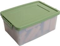 Betzold Aufbewahrungsbox, 16 x 39,5 x 27,5 cm, wei&szlig;-transparent, Naturfarben,...