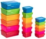 Betzold Aufbewahrungsboxen-Set, Farbe: bunt, Setgr&ouml;&szlig;e: 18-tlg.