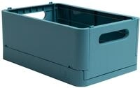 Exacompta Klappbare Box &bdquo;Smart Case Midi&ldquo;, DIN A5+, Farbe: pazifik