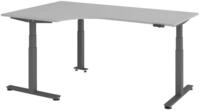 Betzold Eckschreibtisch Comfort, elektrisch h&ouml;henverstellbar, 200 x 120 cm,...