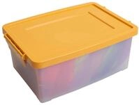 Betzold Aufbewahrungsbox, 16 x 39,5 x 27,5 cm, wei&szlig;-transparent, Naturfarben,...