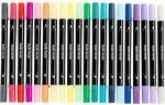 creativ company Textilmalstifte Duo, 20 St&uuml;ck, Farbe: pastell