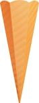 folia Schult&uuml;ten-Rohlinge aus 3D-Wellpappe, 5er-Set einer Farbe, Farbe: orange
