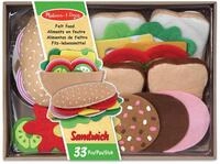 Melissa & Doug Filz Sandwich Set, 33-teilig