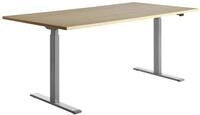 Topstar H&ouml;henverstellbarer Schreibtisch &bdquo;E-Table&ldquo;, Tischplatte: Ahorn, Gr&ouml;&szlig;e: