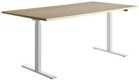 Topstar H&ouml;henverstellbarer Schreibtisch &bdquo;E-Table&ldquo;, Tischplatte: Ahorn, Gr&ouml;&szlig;e: