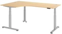 Betzold Eckschreibtisch Comfort, elektrisch h&ouml;henverstellbar, 200 x 120 cm, Tisch &