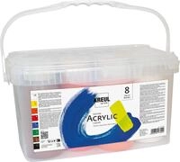 KREUL Triton Acrylic Liquid Power Pack, 8 Farben