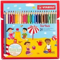 STABILO&reg; Buntstifte &bdquo;Trio dick&ldquo;, 24er-Set
