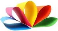 folia Tonpapier, 130 g/m&sup2;, 50 x 70 cm, 10 Farben, Setgr&ouml;&szlig;e: 100 St&uuml;ck
