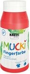 Kreul MUCKI Fingerfarben, 750 ml, Farbe: rot