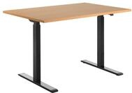 Topstar H&ouml;henverstellbarer Schreibtisch &bdquo;E-Table&ldquo;, Tischplatte: Buche, Gr&ouml;&szlig;e: