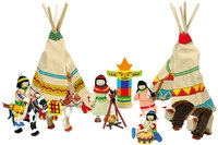 goki Biegepuppen und Tipi &bdquo;Kleiner Adler ", 14-teilig