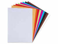 Folia Glitter-Kraftpapier, 10 Farben, 24 x 34 cm