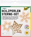 folia Holzperlen-Sterne-Set