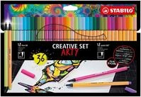 STABILO&reg; Creative Set Arty, Pen 68 und point 88 , 36 St&uuml;ck