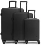Redolz Essentials 09 3-SET 4 Rollen Kofferset 3-teilig schwarz RD12364-2-01