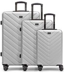 Redolz Essentials 07 3-SET 4 Rollen Kofferset 3-teilig grau RD12356-2-02