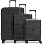 Redolz Essentials 05 3-SET 4 Rollen Kofferset 3-teilig schwarz RD12348-2-01