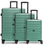 Redolz Essentials 08 3-SET 4 Rollen Kofferset 3-teilig gr&uuml;n RD12360-2-02