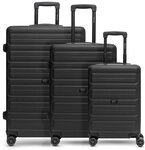 Redolz Essentials 08 3-SET 4 Rollen Kofferset 3-teilig schwarz RD12360-2-01