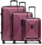 Redolz Essentials 14 4 Rollen Kofferset 3-teilig mit Dehnfalte rot TAS003014