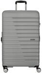 American Tourister Flashline 4 Rollen Trolley 78 cm mit Dehnfalte silberfarben