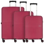 American Tourister Summer Hit 4 Rollen Kofferset 3-teilig pink TAS008519