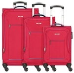 Nowi Sevilla 4 Rollen Kofferset 3-teilig pink 81100-bord-blau