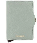 Secrid Twinwallet Kreditkartenetui RFID Schutz Leder 7 cm gr&uuml;n TAS044419