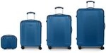 Gabol Balance XP 4 Rollen Kofferset 4-teilig mit Dehnfalte blau 123400-003