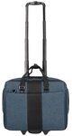 Dermata 2 Rollen Businesstrolley 44 cm Laptopfach blau 3456CVpetrol