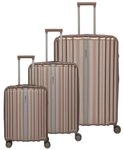 Travelite Paros 4 Rollen Kofferset 3-teilig beige TAS035557