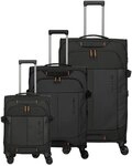 Travelite Briize 4 Rollen Kofferset 3-teilig mit Dehnfalte grau TAS035577