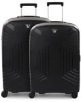 Roncato Ypsilon 4 Rollen Kofferset 2-teilig mit Dehnfalte schwarz TAS016753